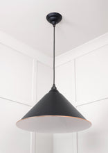 Load image into Gallery viewer, 49510EB White Gloss Hockley Pendant in Elan Black
