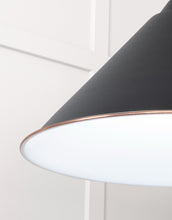 Load image into Gallery viewer, 49510EB White Gloss Hockley Pendant in Elan Black
