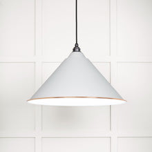 Load image into Gallery viewer, 49510F White Gloss Hockley Pendant in Flock
