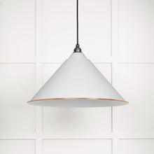 Load image into Gallery viewer, 49510F White Gloss Hockley Pendant in Flock
