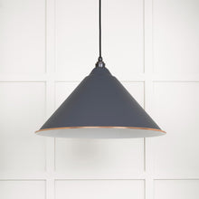 Load image into Gallery viewer, 49510SL White Gloss Hockley Pendant in Slate
