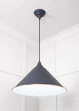 Load image into Gallery viewer, 49510SL White Gloss Hockley Pendant in Slate
