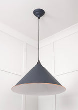 Load image into Gallery viewer, 49510SL White Gloss Hockley Pendant in Slate
