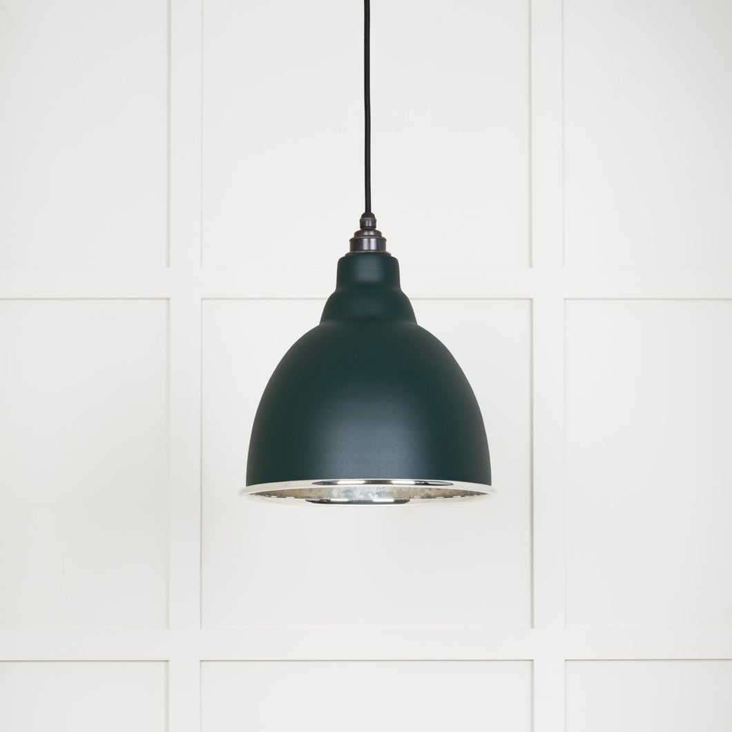 49511DI Hammered Nickel Brindley Pendant in Dingle