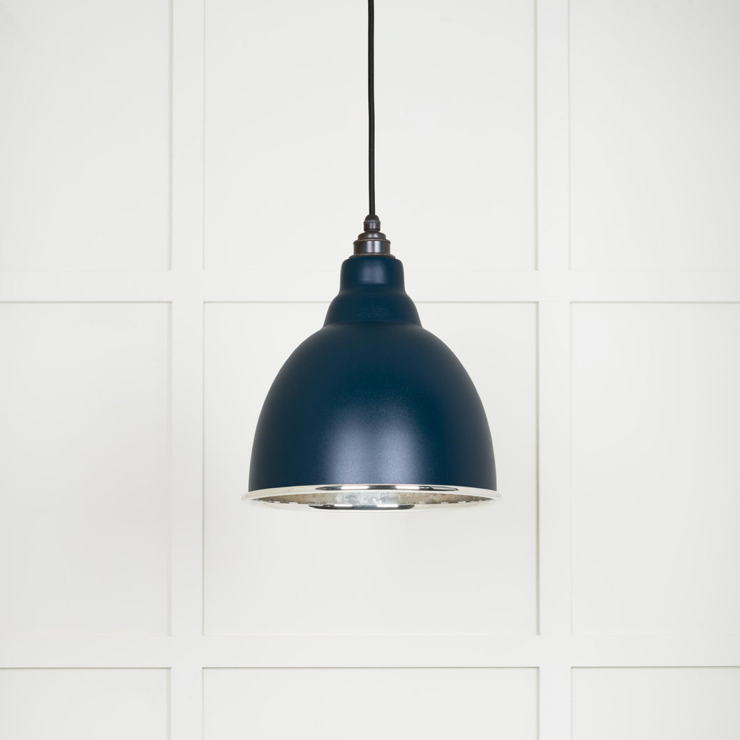 49511DU Hammered Nickel Brindley Pendant in Dusk