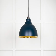 Load image into Gallery viewer, 49517DU Hammered Brass Brindley Pendant in Dusk
