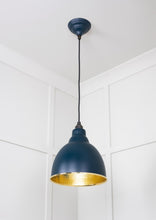 Load image into Gallery viewer, 49517DU Hammered Brass Brindley Pendant in Dusk
