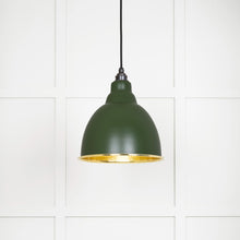 Load image into Gallery viewer, 49517H Hammered Brass Brindley Pendant in Heath
