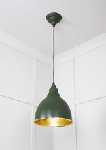 Load image into Gallery viewer, 49517H Hammered Brass Brindley Pendant in Heath
