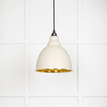 Load image into Gallery viewer, 49517TE Hammered Brass Brindley Pendant in Teasel
