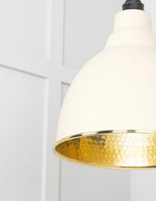 Load image into Gallery viewer, 49517TE Hammered Brass Brindley Pendant in Teasel
