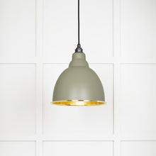 Load image into Gallery viewer, 49517TU Hammered Brass Brindley Pendant in Tump

