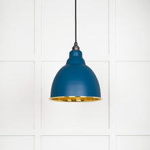 Load image into Gallery viewer, 49517U Hammered Brass Brindley Pendant in Upstream
