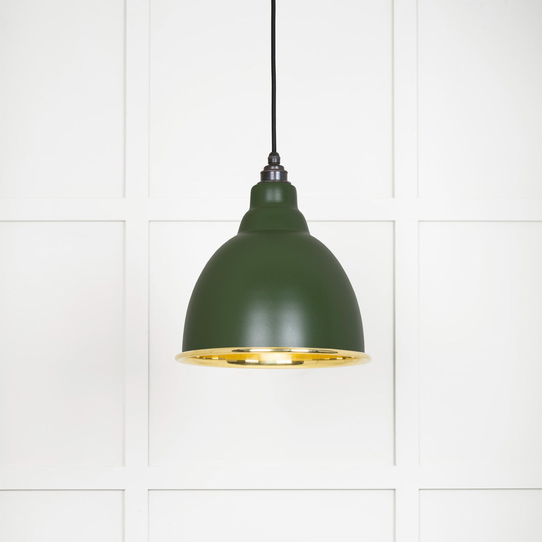 49518H Smooth Brass Brindley Pendant in Heath