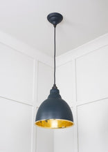 Load image into Gallery viewer, 49518SO Smooth Brass Brindley Pendant in Soot
