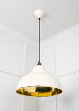 Load image into Gallery viewer, 49521TE Hammered Brass Harborne Pendant in Teasel
