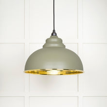 Load image into Gallery viewer, 49521TU Hammered Brass Harborne Pendant in Tump
