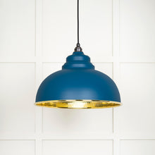 Load image into Gallery viewer, 49521U Hammered Brass Harborne Pendant in Upstream
