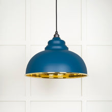 Load image into Gallery viewer, 49521U Hammered Brass Harborne Pendant in Upstream
