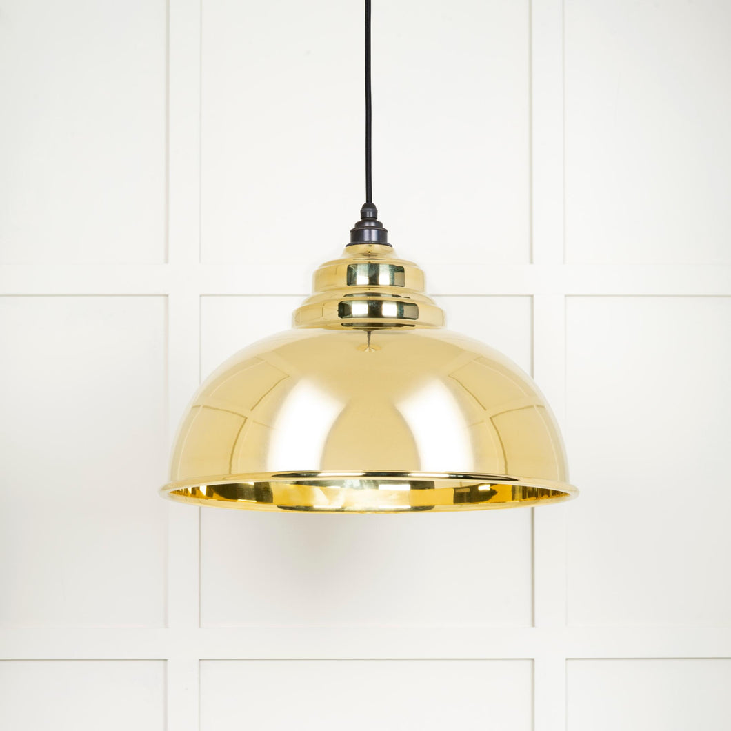 49522 Smooth Brass Harborne Pendant