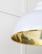 Load image into Gallery viewer, 49522BI Smooth Brass Harborne Pendant in Birch
