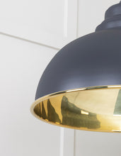 Load image into Gallery viewer, 49522SL Smooth Brass Harborne Pendant in Slate
