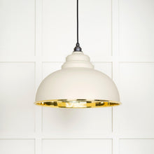 Load image into Gallery viewer, 49522TE Smooth Brass Harborne Pendant in Teasel
