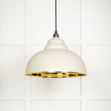 Load image into Gallery viewer, 49522TE Smooth Brass Harborne Pendant in Teasel
