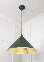 Load image into Gallery viewer, 49523H Hammered Brass Hockley Pendant in Heath
