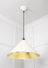 Load image into Gallery viewer, 49523TE Hammered Brass Hockley Pendant in Teasel
