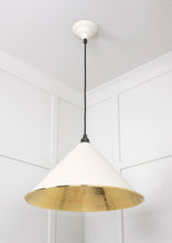 Load image into Gallery viewer, 49523TE Hammered Brass Hockley Pendant in Teasel
