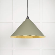 Load image into Gallery viewer, 49523TU Hammered Brass Hockley Pendant in Tump
