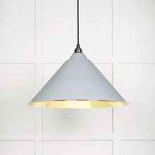 Load image into Gallery viewer, 49524BI Smooth Brass Hockley Pendant in Birch
