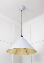 Load image into Gallery viewer, 49524BI Smooth Brass Hockley Pendant in Birch
