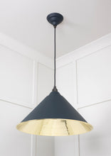 Load image into Gallery viewer, 49524SO Smooth Brass Hockley Pendant in Soot
