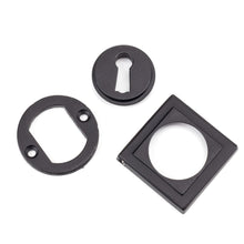 Load image into Gallery viewer, 49539 Matt Black Round Escutcheon (Square)
