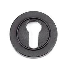 Load image into Gallery viewer, 49540 Matt Black Round Euro Escutcheon (Plain)
