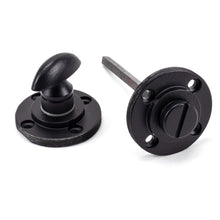 Load image into Gallery viewer, 49544 Matt Black Round Thumbturn Set (Plain)
