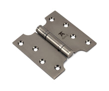 Load image into Gallery viewer, 49560 Aged Bronze 4&quot; x 2&quot; x 4&quot;  Parliament Hinge (pair) ss

