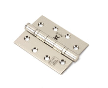 Load image into Gallery viewer, 49582 Polished Nickel 4&quot; Ball Bearing Butt Hinge (pair) ss

