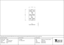 Load image into Gallery viewer, 49586 Polished Chrome 2&quot; Butt Hinge (pair)
