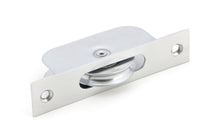 Load image into Gallery viewer, 49588 Satin Chrome Square Ended Sash Pulley 75kg
