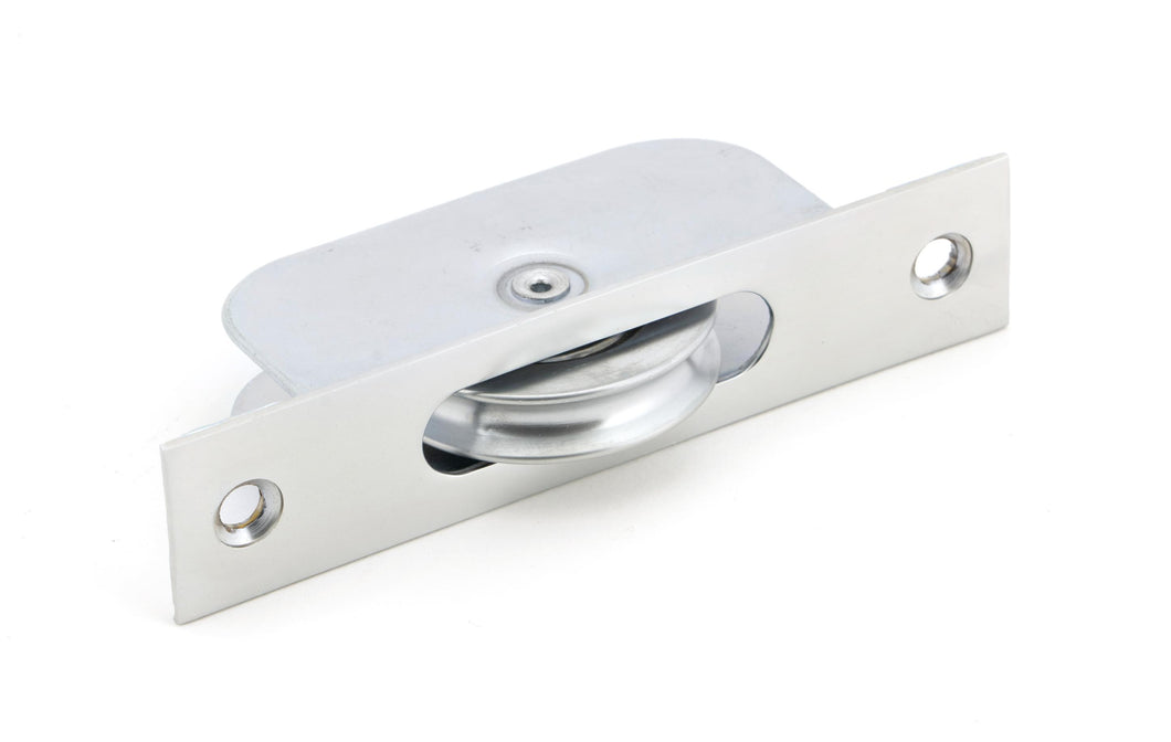 49588 Satin Chrome Square Ended Sash Pulley 75kg