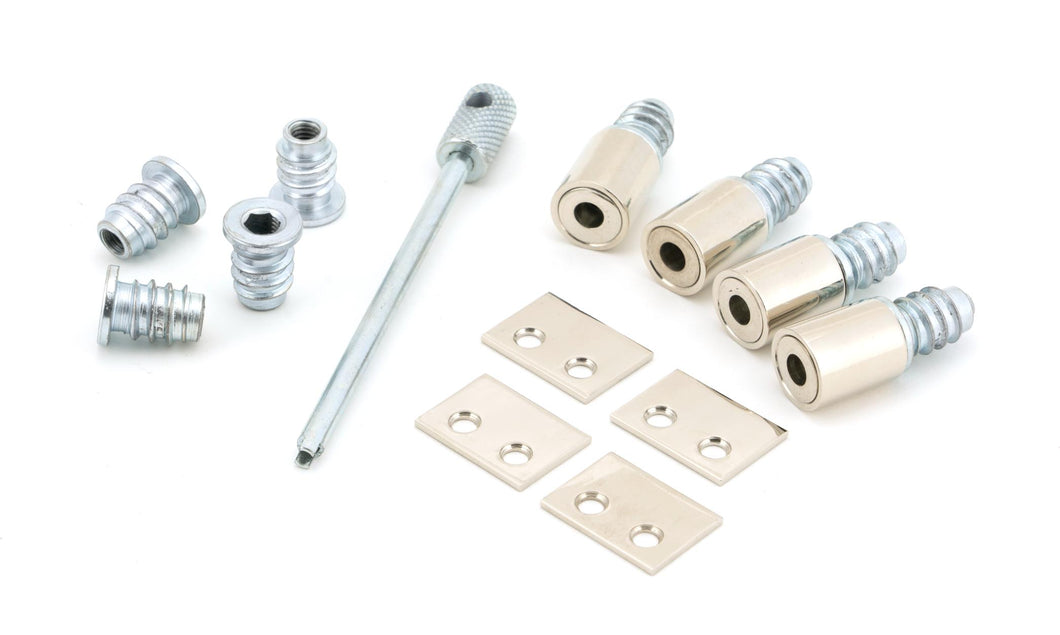 49590 Polished Nickel Secure Stops (Pack of 4)