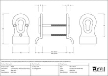 Load image into Gallery viewer, 49597 Matt Black 50mm Euro Door Pull (Back to Back fixing)
