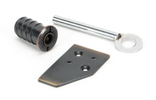 Load image into Gallery viewer, 49916 Aged Bronze Key-Flush Sash Stop
