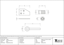 Load image into Gallery viewer, 49918 Black Key-Flush Sash Stop
