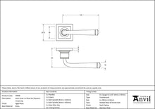 Load image into Gallery viewer, 49948 Aged Brass Avon Round Lever on Rose Set (Square) - Unsprung
