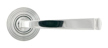 Load image into Gallery viewer, 49951 Polished Chrome Avon Round Lever on Rose Set (Beehive) - Unsprung
