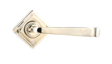 Load image into Gallery viewer, 49956 Polished Nickel Avon Round Lever on Rose Set (Square) - Unsprung
